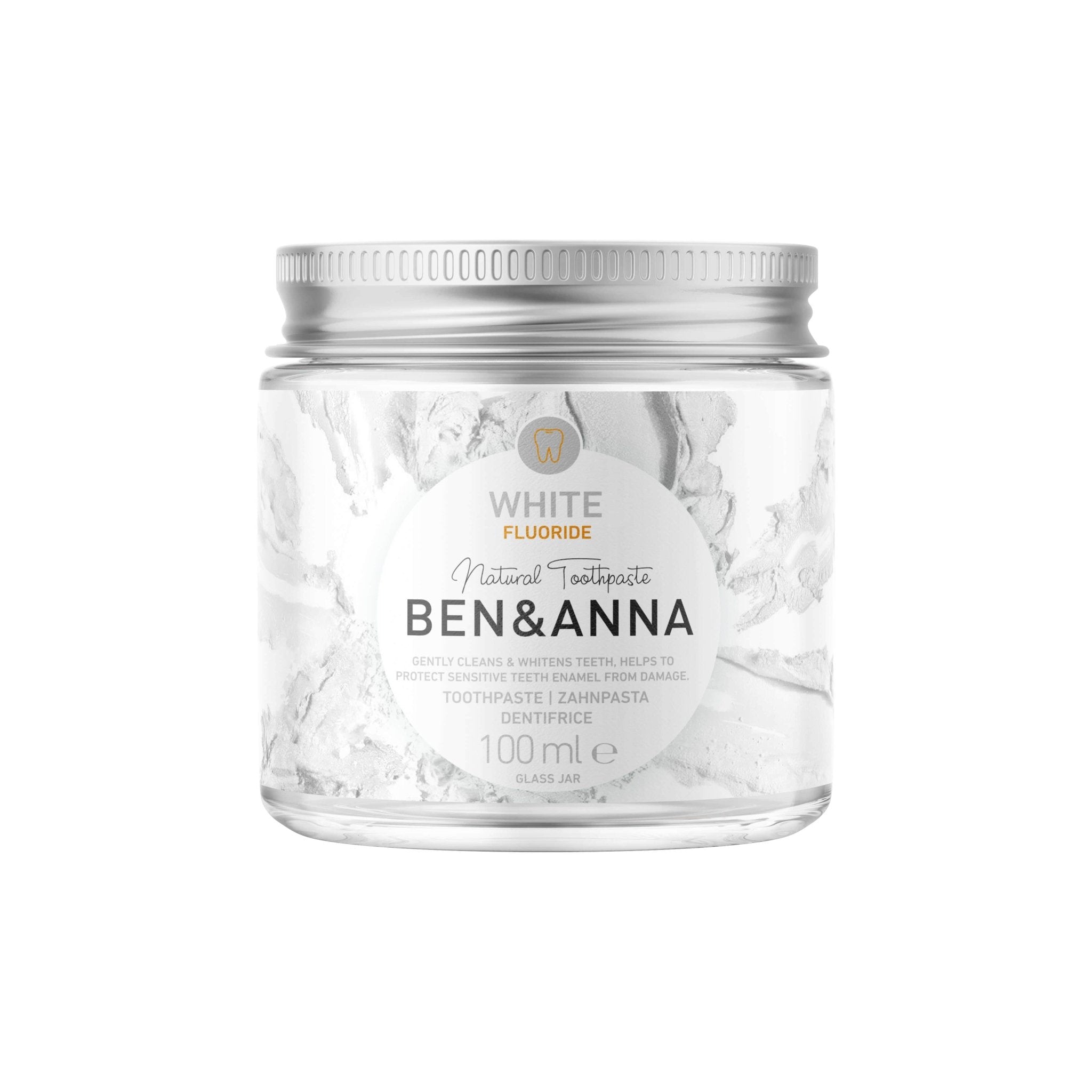 Toothpaste with Fluoride - White - Plastic Free Amsterdam